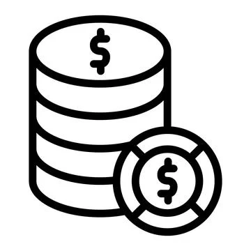 Dollar stack Vector Icon Design Illustration 스톡 일러스트