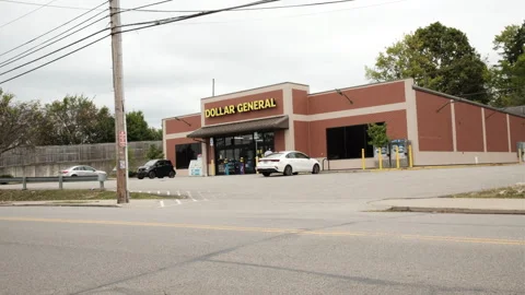 Dollar Store in the USA Stock Footage 285559929