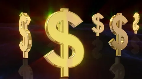 Dollar symbol 3D loopable background 스톡 동영상 991651