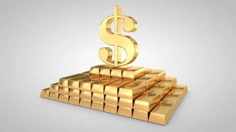 Dollar symbol crashes 스톡 동영상 8954288