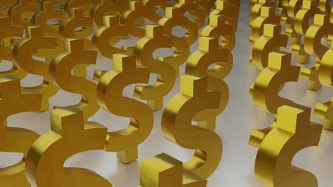Dollar Symbol Marching Money Stock Footage 220104531