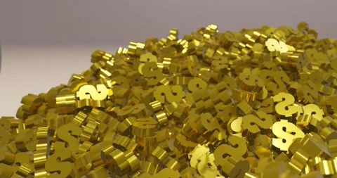 Dollar symbol waves Stock Footage 201609699