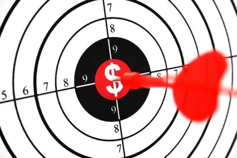 Dollar target Stock Photos