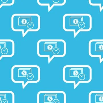 Dollar time message pattern Stock Illustration