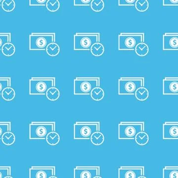 Dollar time straight pattern Stock Illustration
