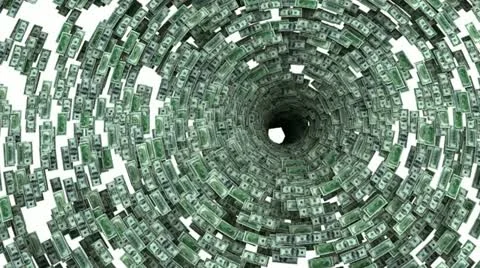 Dollar tornado Stock Footage 22126750