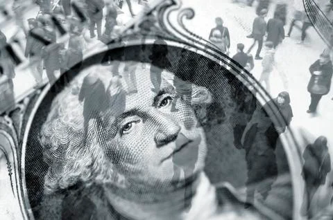 Dollar trading Stock Illustration