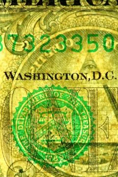 Dollar transparent Foto stock