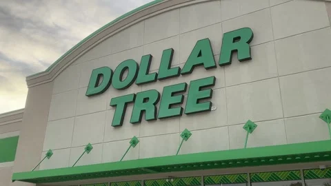 Dollar Tree -Exterior of Store - Name - Bettendorf, IA - May 12, 2024 Video stock 275087987