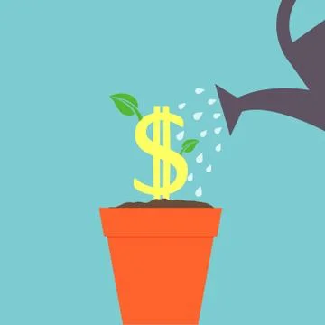 Dollar Tree watered Stock Illustration