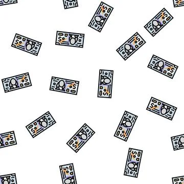 Dollar usd vector seamless pattern Stock Illustration
