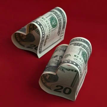 Dollar valentines Stock Photos