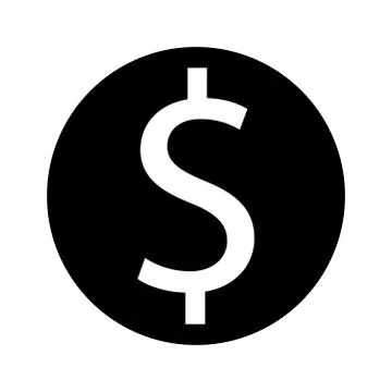 Dollar vector icon Stock Illustration