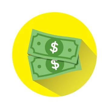 Dollar vector sign, money dollar icon - dollar bill symbol Stock Illustration