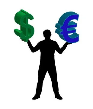 Dollar vs Euro Stock Photos