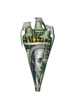 Dollar war cone Illustrazione stock