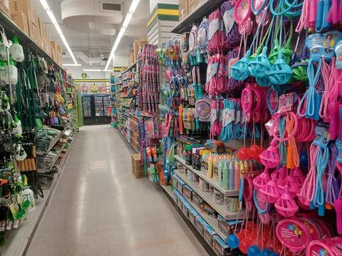 Dollarama store view inside Stock Photos