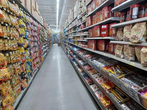 Dollarama store view inside Stock Photos