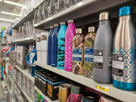 Dollarama store view inside Stock Photos