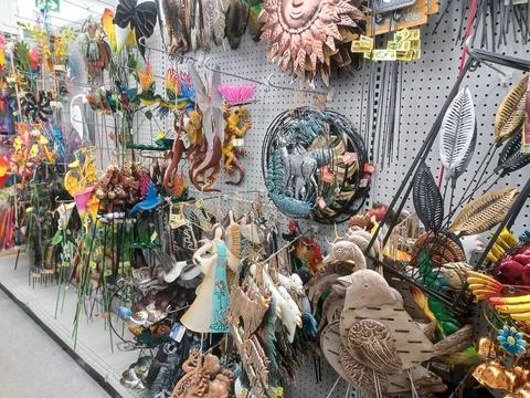 Dollarama store view inside Stock Photos