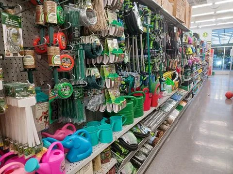 Dollarama store view inside Stock Photos