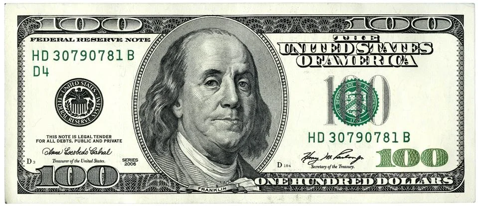 Dollars 100 c Stock Photos