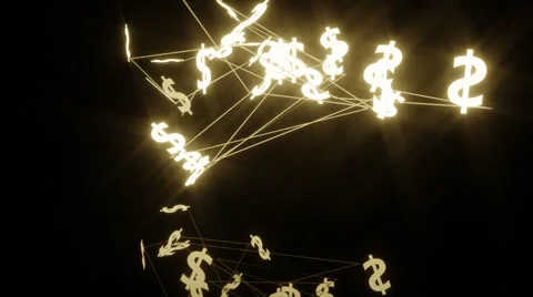 Dollars abstraction Видео 46916601