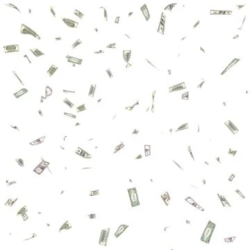 Dollars in air Stock Illustration