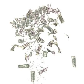 Dollars in air Stock Illustration