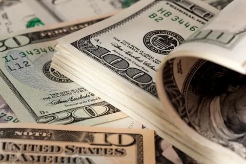 Dollars. american banknotes 스톡 사진