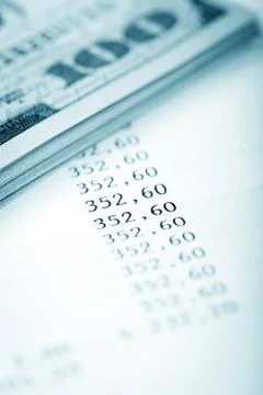 Dollars and loan plan Stock Photos