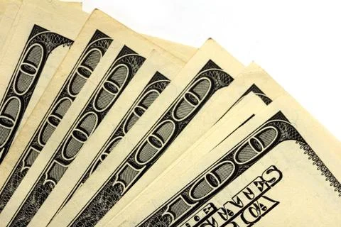 Dollars as a background. macro Stock Photos