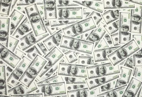 Dollars background Stock Photos