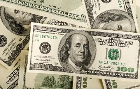 Dollars background. Foto stock