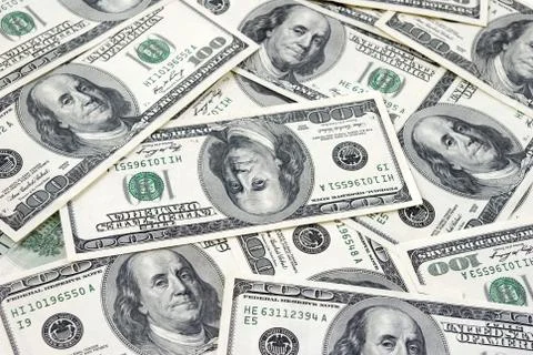 Dollars  background Stock Photos