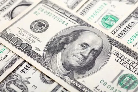 Dollars background Stock Photos