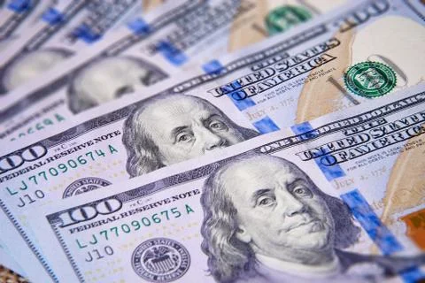 Dollars background Stock Photos