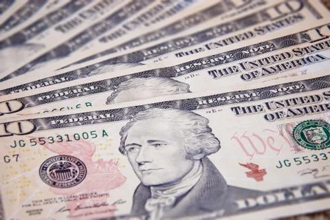 Dollars background Stock Photos