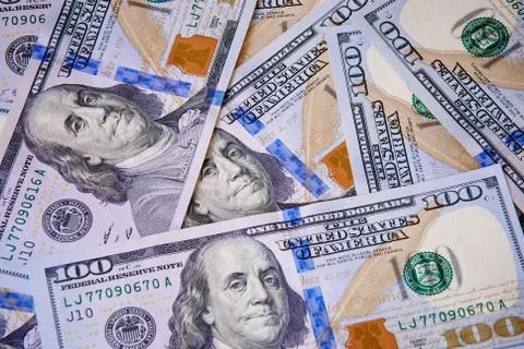 Dollars background Stock Photos
