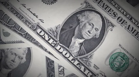 Dollars background, seamless loop Stock Footage 5166078