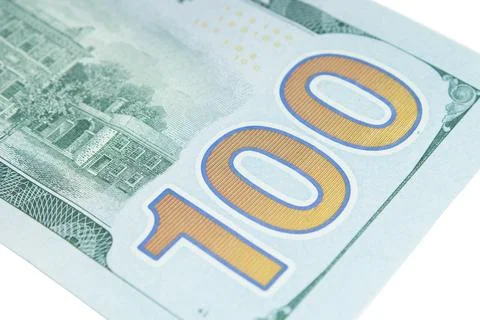 Dollars, banknotes on white background. Top view. black friday, sale Fotos de archivo