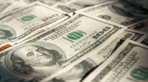 Dollars bill background Stock Footage 48069537