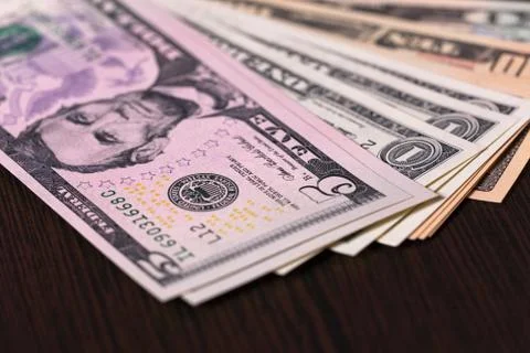 Dollars clse up Stock Photos