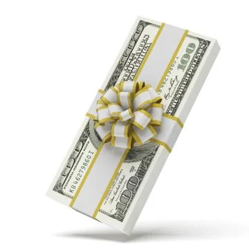 Dollars with decorative bow イラスト素材