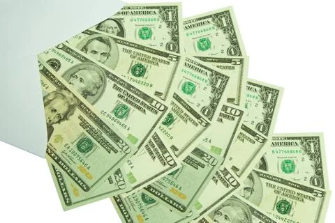 Dollars in the envelope Stock Photos