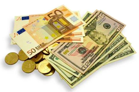 Dollars euros Stock Photos