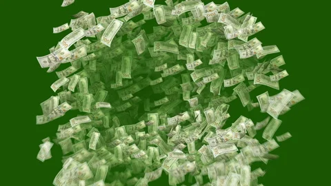 Dollars Exploding like a Festive Salute Video stock 90661320
