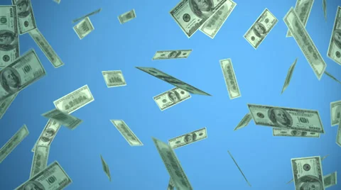 Dollars explosion hd Stock Footage 28498927