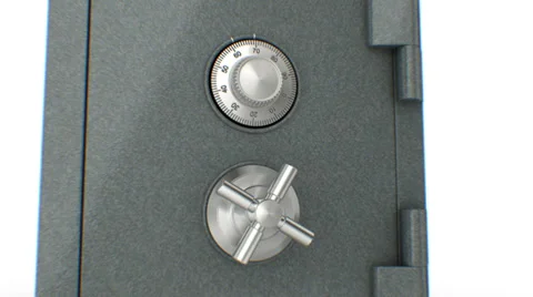 Dollars falling out from the Safe. HD 1080. Alpha mask. 스톡 동영상 31798272