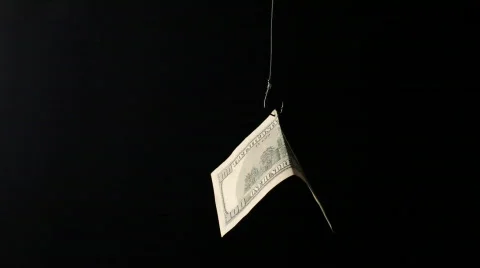 Dollars on fishing hook. 動画素材 629336